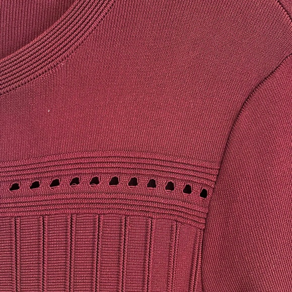 H&M knit dress medium, gorgeous burgundy brand new never worn - Picture 7 of 8